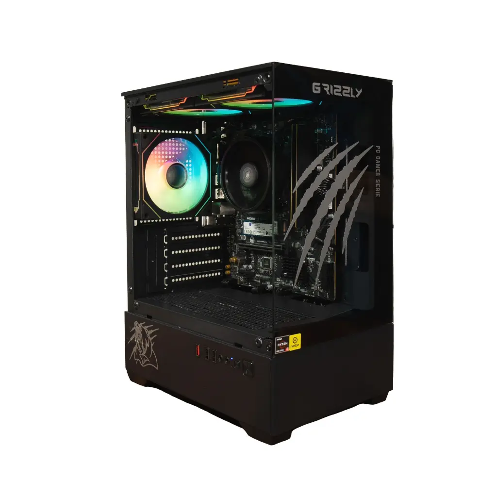 PC GAMER GRIZZLY AMD RYZEN 5 8500G 3.5GHZ 32GB M.2 1TB WIFI BT PG-AMD098 12 MESES DE GARANTIA