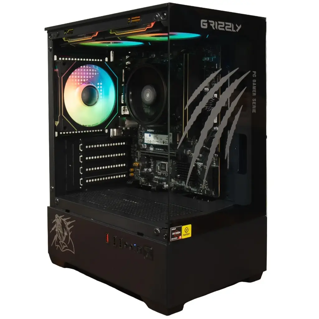 PC GAMER GRIZZLY AMD RYZEN 5 8500G 3.5GHZ 32GB M.2 1TB WIFI BT PG-AMD098 12 MESES DE GARANTIA