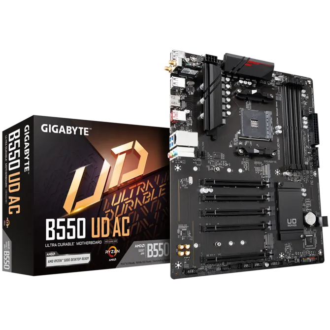 MOTHER AMD B550 UD AC-Y1 WIFI GIGABYTE AM4 4xDDR4 128GB ATX 12M DE GARANTIA