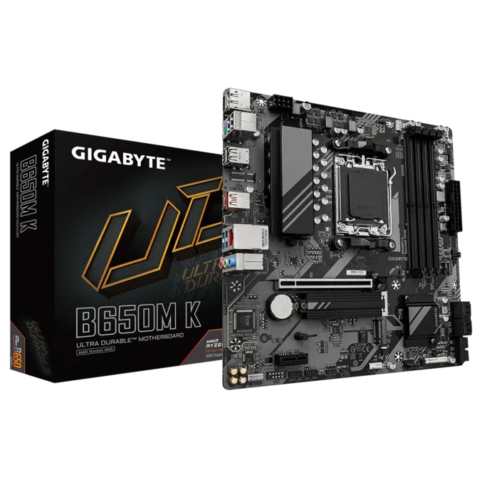 MOTHER AMD B650M K GIGABYTE AM5 4xDDR5 256GB M-ATX 12M DE GARANTIA