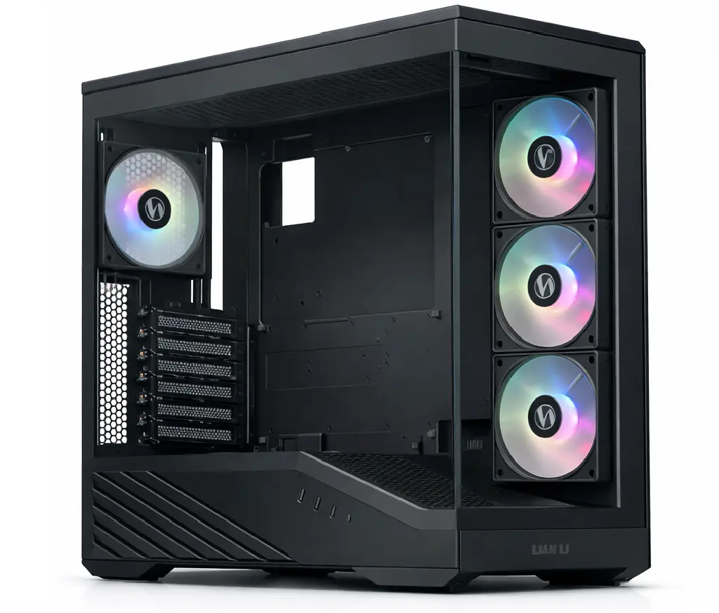 GABINETE LIAN LI VECTOR V100 ARGB S/FUENTE ATX CRISTAL NEGRO G99.V100RX.00 12M DE GARANTIA