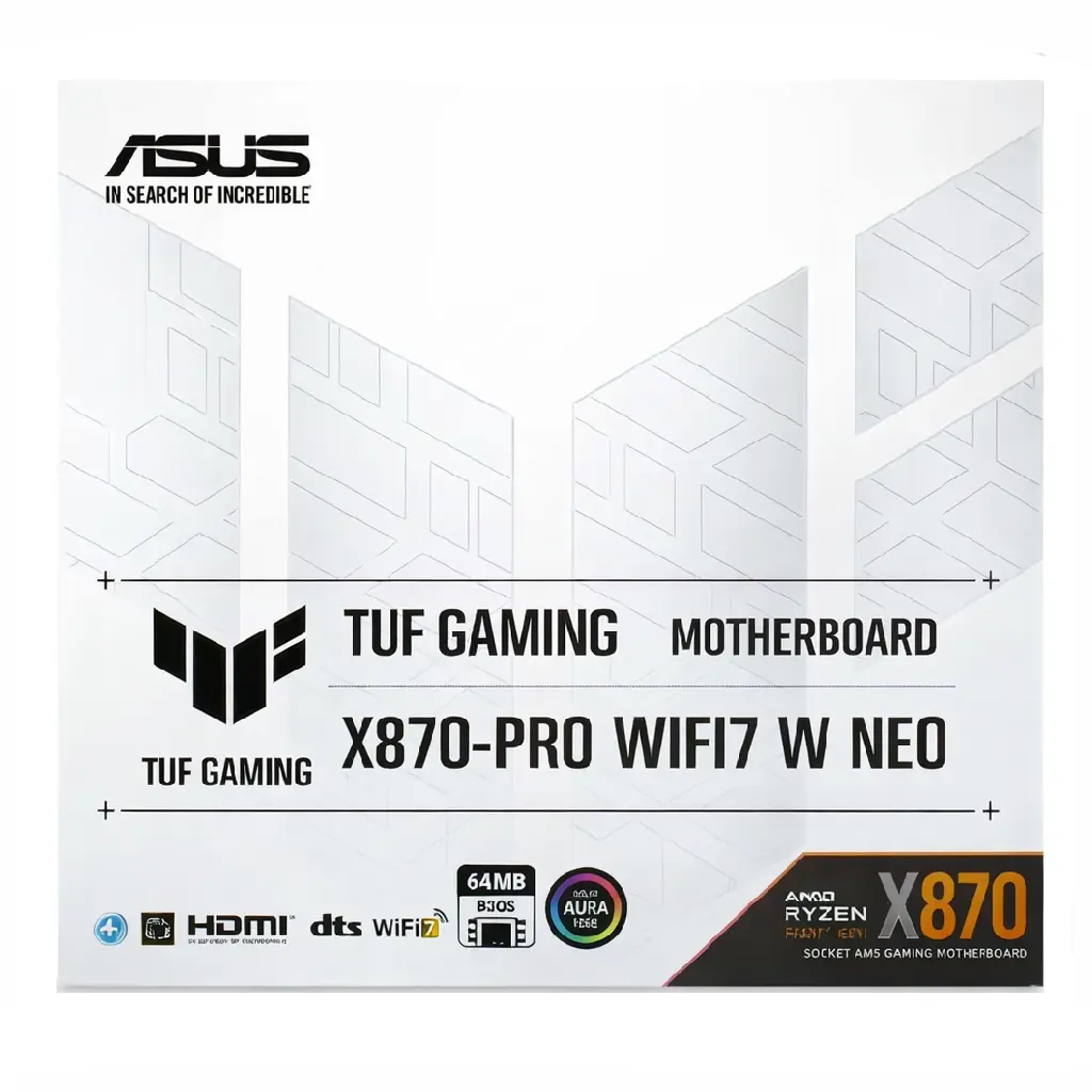 MOTHER AMD X870-PRO WIFI7 W ASUS TUF GAMING NEO AM5 4xDDR5 256GB ATX 90MB1NY0-M0VAY0 12M DE GARANTIA