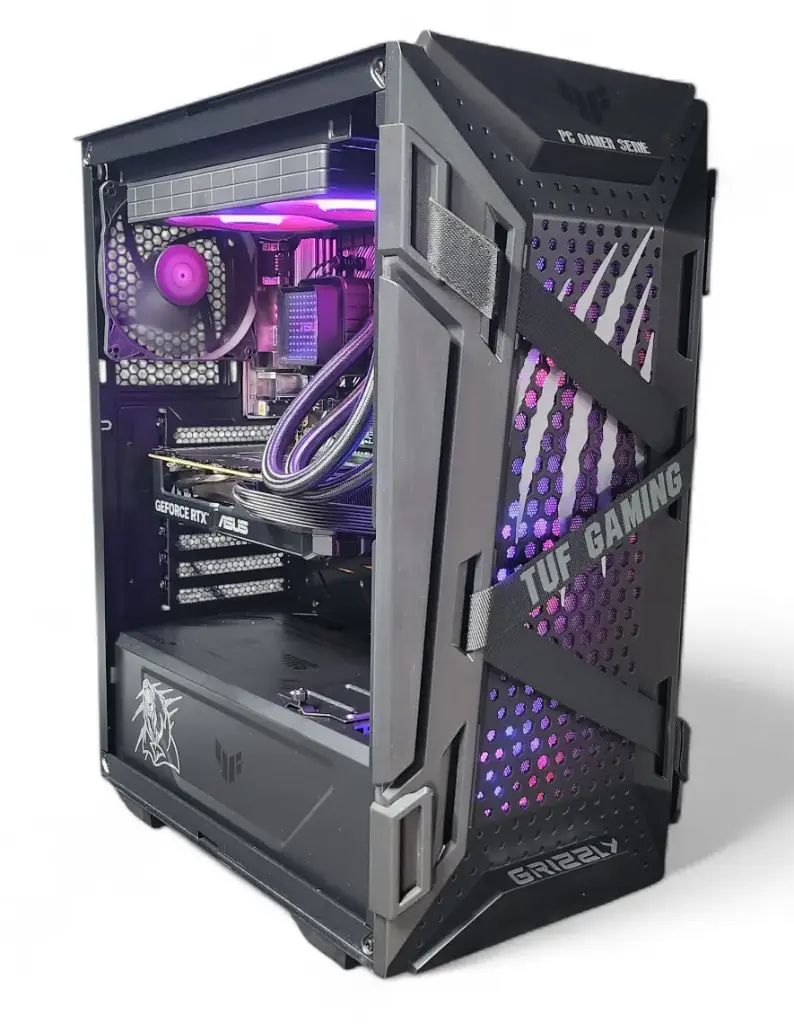 PC GAMER GRIZZLY ASUS EDITION AMD RYZEN 7 5700X 4.6GHZ RTX5060 32GB NVME 1TB WIFI BT PG-AMD100 12 MESES DE GARANTIA