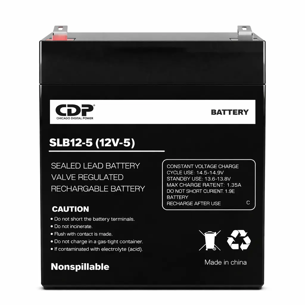 BATERIA DE REEMPLAZO PARA NO BREAK CDP COMP/SLB 12- 5 12V 5AH 11M DE GARANTIA