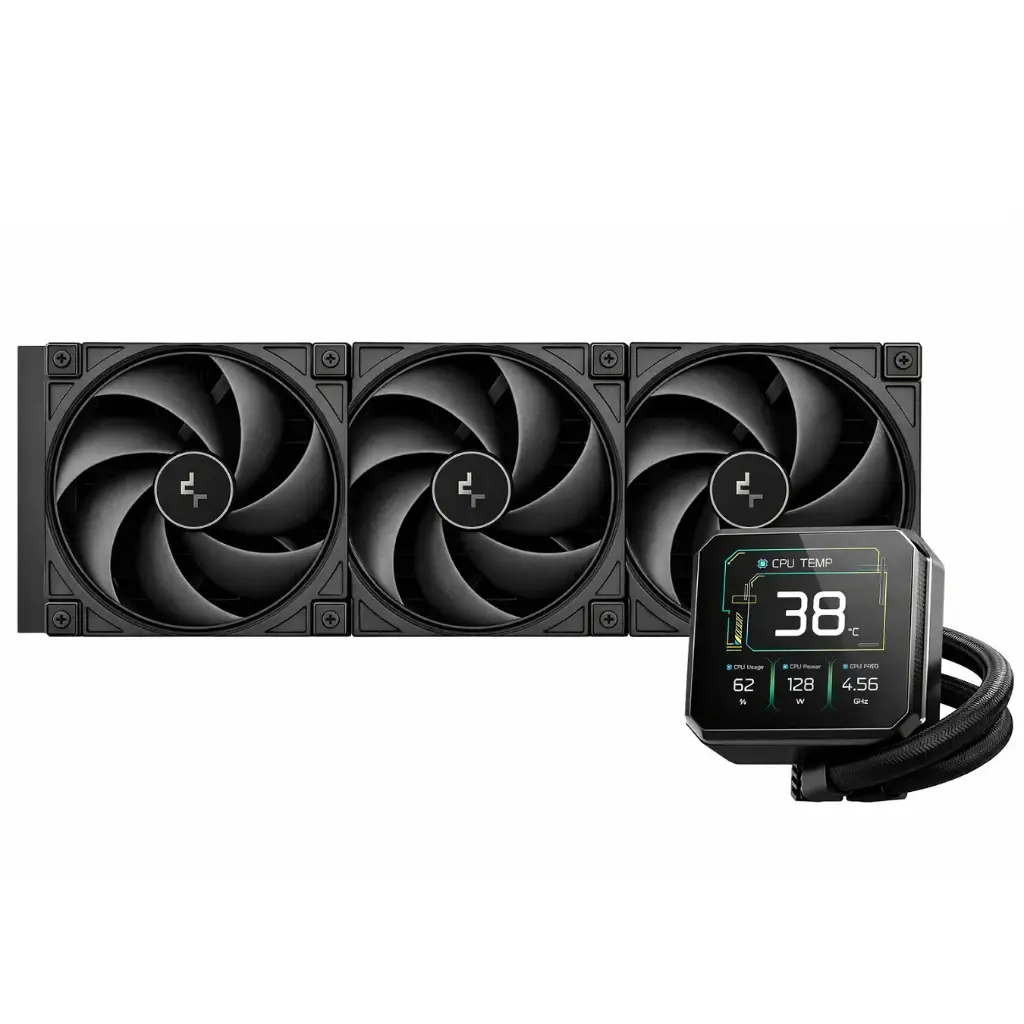ENFRIAMIENTO DEEPCOOL SPARTACUS 360 NEGRO RGB AM5/LGA1851 PANTALLA LCD R-SPT360-BKDSMP-G-1 12M DE GARANTIA