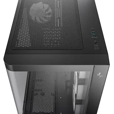 GABINETE DEEPCOOL CG530U 4F NEGRO ATX S/FUENTE CRISTAL R-CG530U-BKAGA4-G 11M DE GARANTIA
