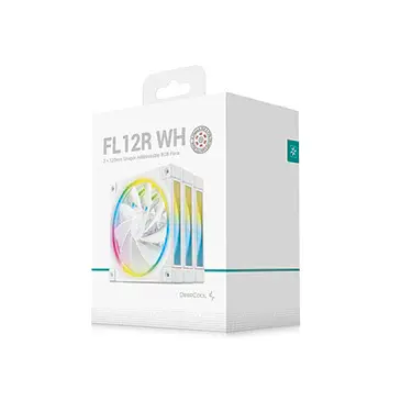 VENTILADOR DEEPCOOL FL12R 3 IN 1 BLANCO RGB 120MM 3PACK R-FL12R-WHAPN3-G 11M DE GARANTIA