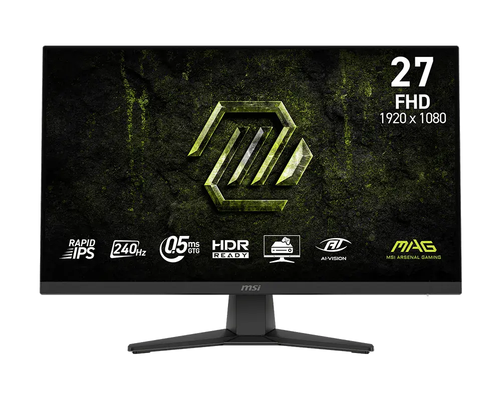 MONITOR 27 MSI MAG 272F X24 0.5MS 240HZ FULL HD GAMER IPS ANTI-GLARE FREESYNC 12M DE GARANTIA