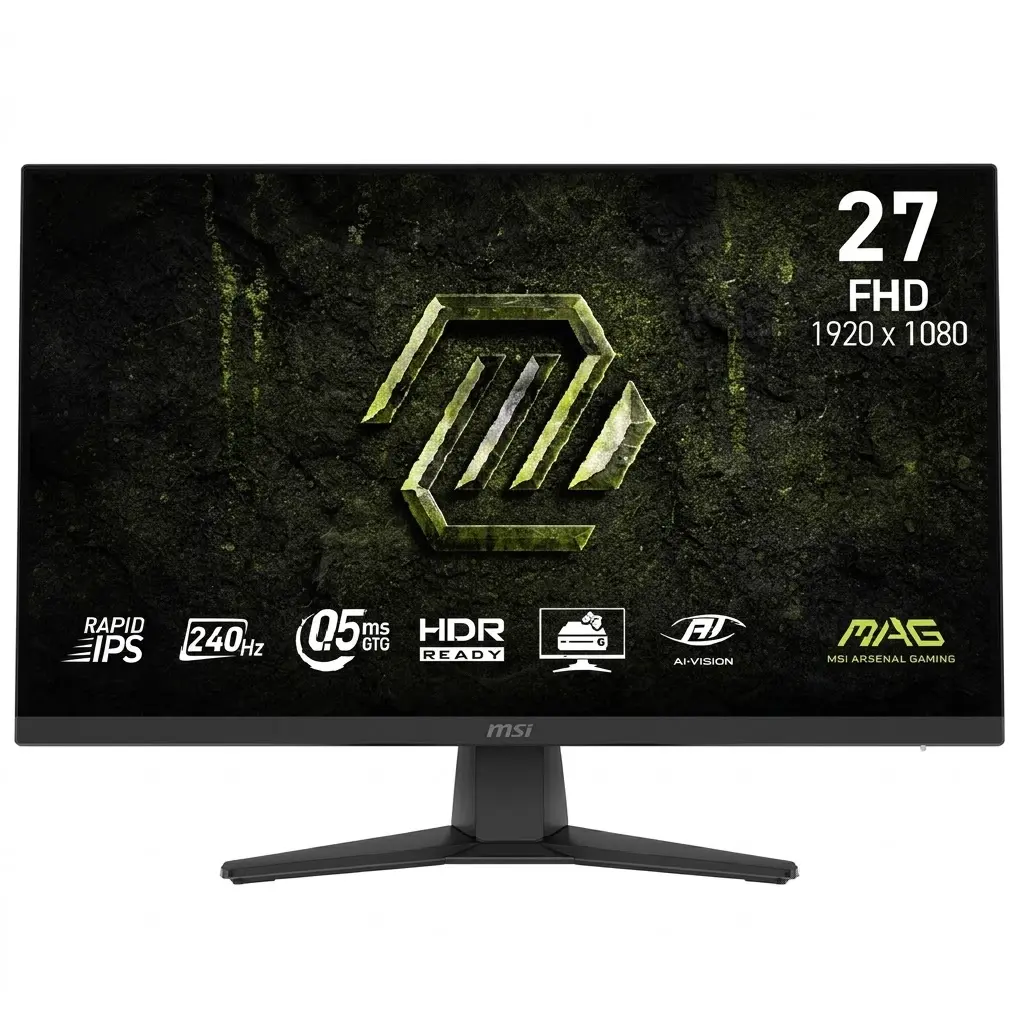 MONITOR 27 MSI MAG 272F X24 0.5MS 240HZ FULL HD GAMER IPS ANTI-GLARE FREESYNC 12M DE GARANTIA
