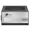 FUENTE MSI PRO A1000PL PCIE5 1000W 80 PLUS PLATINUM PCIE 5.1 FULL MODULAR ATX 12M DE GARANTIA