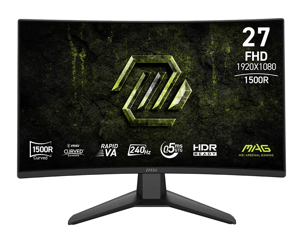 MONITOR 27 MSI MAG 274CF X24 0.5MS 240HZ FULL HD CURVO VA ANTIGLARE FREESYNC 12M DE GARANTIA