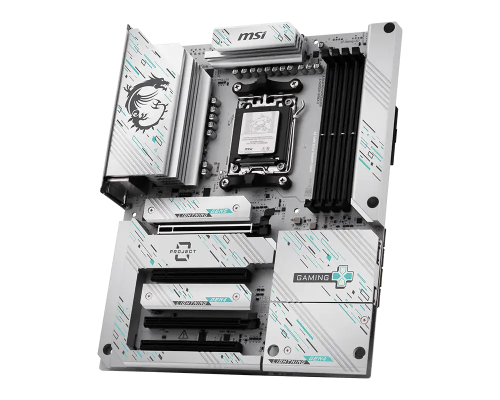 MOTHER AMD B850 WIFI MSI GAMING PLUS PZ AM5 4XDDR5 256GB ATX B850 GAMING PLUS WIFI PZ 12M DE GARANTIA