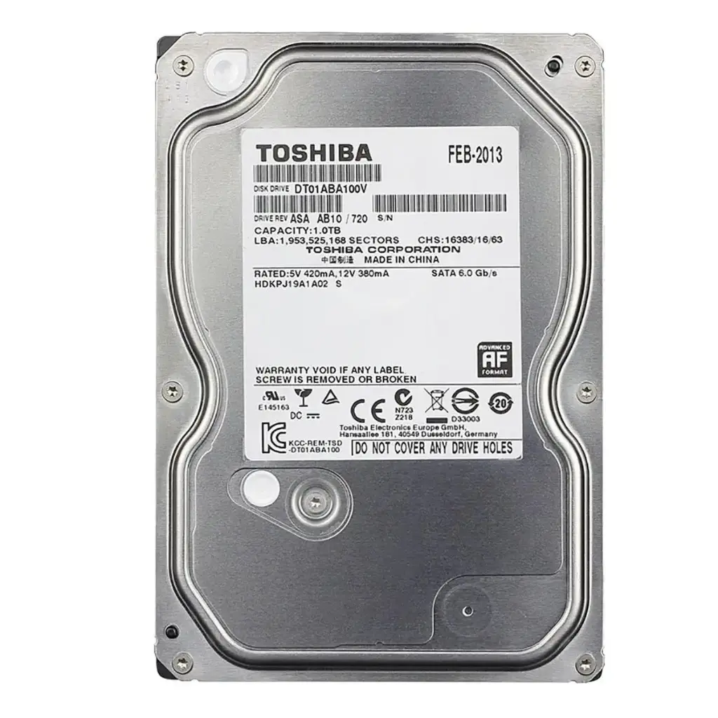 DD INTERNO TOSHIBA 1TB NEW PULL DT01ABA100V 3.5 6M DE GARANTIA 