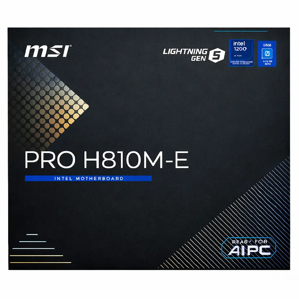 MOTHER INTEL H810M-E MSI PRO LGA1851 2XDDR5 128GB M-ATX PRO H810M-E 12M DE GARANTIA