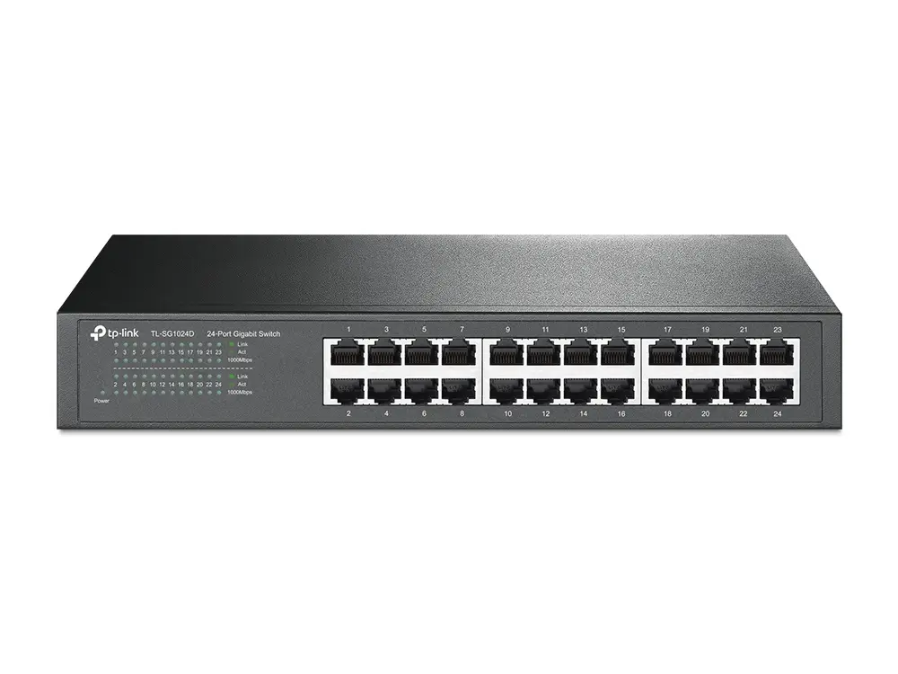 SWITCH TPLINK TL-SG1024D 24PTS GIGABIT TL-SG1024D(UN) 12M DE GARANTIA