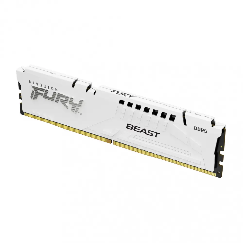RAM KINGSTON FURY BEAST DDR5 32GB 6500 BLANCO KF556C36BWE-32 12M DE GARANTIA
