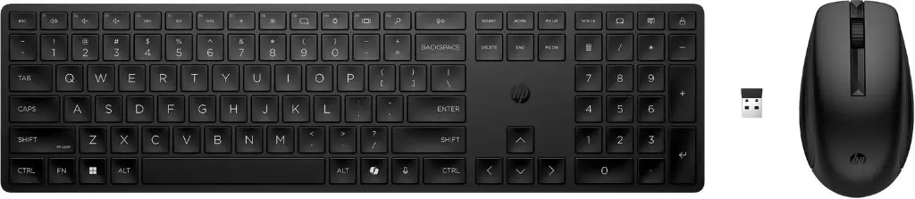 KIT TECLADO Y MOUSE HP 655 TEC/ESP INALAMBRICO USB-A NEGRO 4R009UT GARANTIA CON FABRICANTE