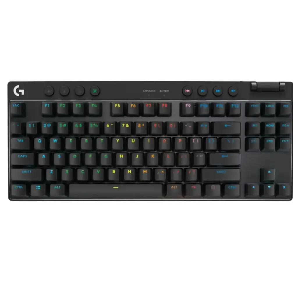 TECLADO GAMER LOGITECH PRO X TKL LIGHTSYNC RGB NEGRO 920-012127 12M DE GARANTIA