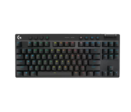 TECLADO GAMER LOGITECH PRO X TKL LIGHTSYNC RGB NEGRO 920-012127 12M DE GARANTIA