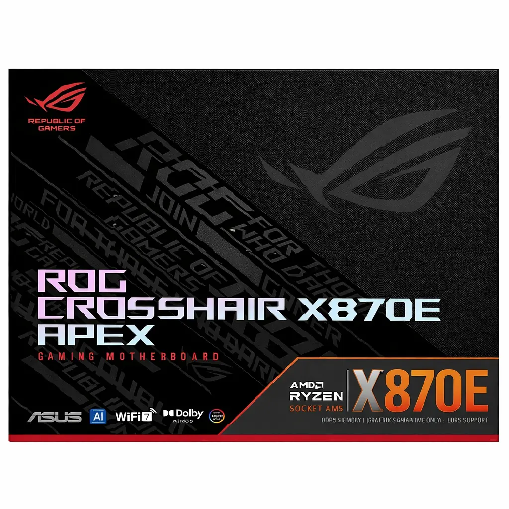 MOTHER AMD X870E APEX WIFI7 ASUS ROG CROSSHAIR ALC4080 AM5 DDR5 128GB ATX 90MB1KR0-MVAAY0 12M DE GARANTIA