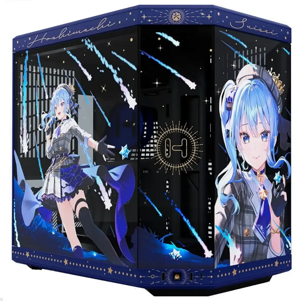 GABINETE HYTE Y70 HOSHIMACHI SUISEI EATX S/FUENTE CRISTAL AZUL CS-HYTE-Y70-SUISEI 12M DE GARANTIA