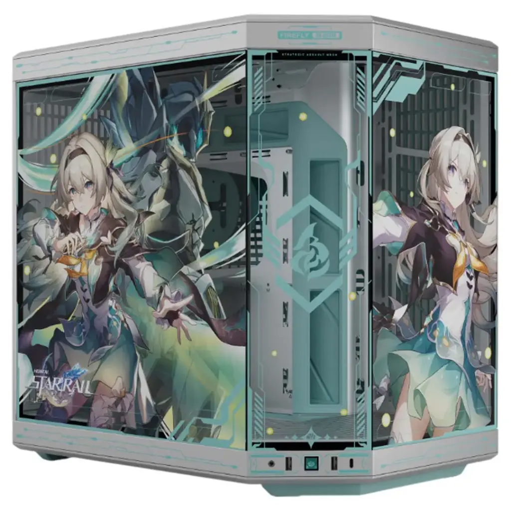 GABINETE HYTE Y70 FIREFLY JP EATX S/FUENTE CRISTAL GRIS CS-HYTE-Y70-FFLY-JP 12M DE GARANTIA