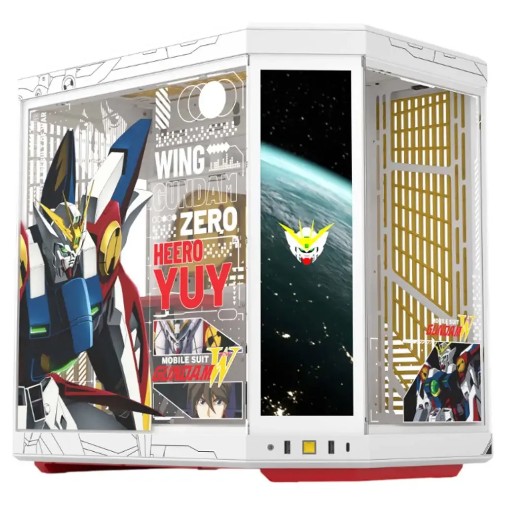 GABINETE HYTE Y70 TOUCH INFINITE GUNDAM WING EATX S/FUENTE CRISTAL BLANCO CS-HYTE-Y70TTI-GWING 12M DE GARANTIA