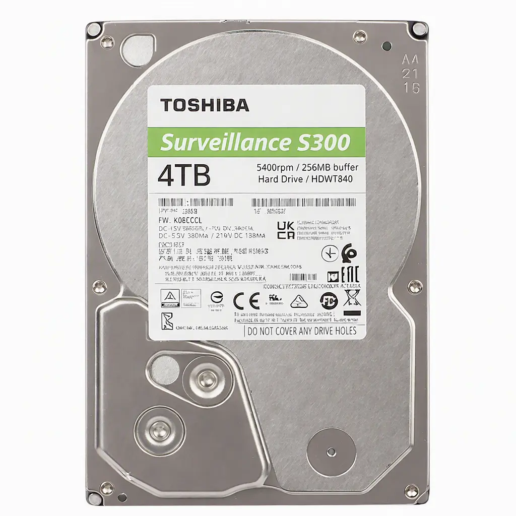 DD INTERNO TOSHIBA 4TB S300 SURVEILLANCE HDWT840UZSVA SATA III 3.5 11M DE GARANTIA
