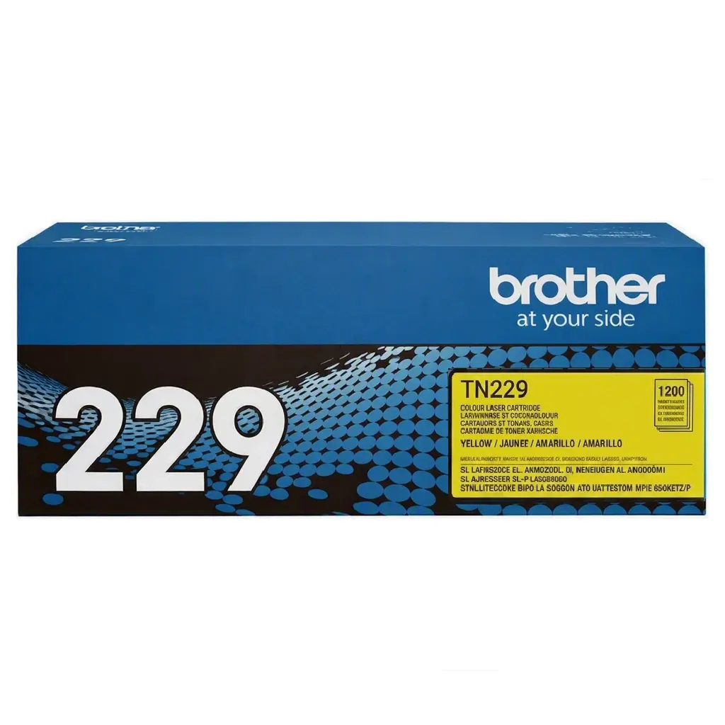 TONER BROTHER TN229Y AMARILLO 1200 PAGINAS HL-L3220CDW/L3295CDW/L8245CDW/L3280CDW/L3300CDW DCP-L3560CDW MFC-L3720CDW/L3780CDW/L3765CDW/L3595CDW GARANTIA CON FABRICANTE