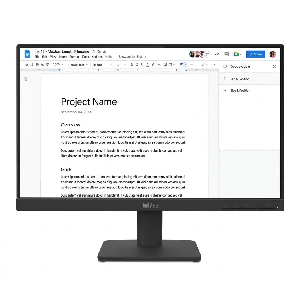 MONITOR 22 LENOVO THINKVISION SE22-4E 4MS 100HZ WLED IPS 64CBKAR6LA GARANTIA CON FABRICANTE