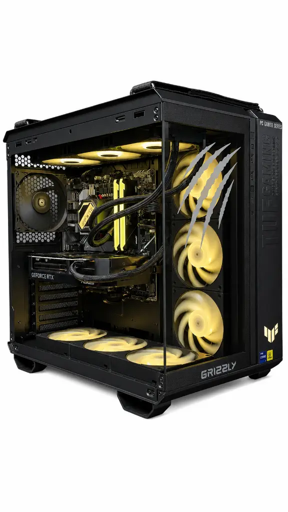 PC GAMER GRIZZLY INTEL CORE I9 12900F 5.1GHZ RTX5070 32GB 2TB WIFI BT PCG-INTEL96  12M DE GARANTIA