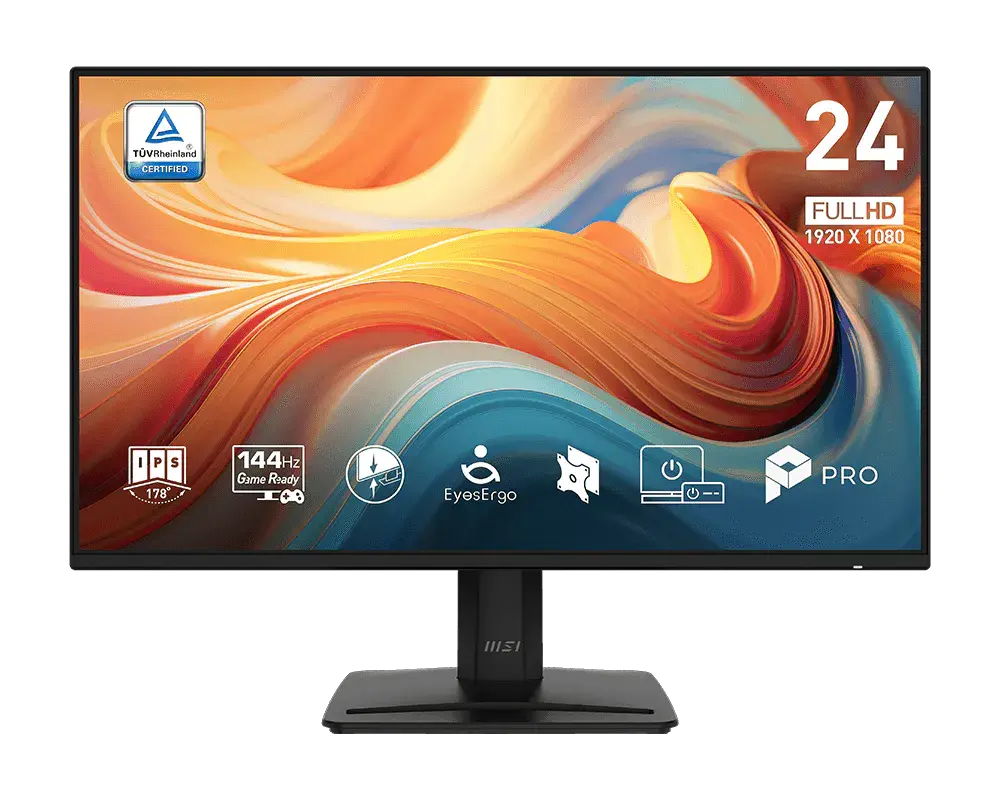 MONITOR 24 MSI PRO MP242 E14A 1MS 144HZ FULL HD IPS ANTI-GLARE ADAPTIVE SYNC 12M DE GARANTIA