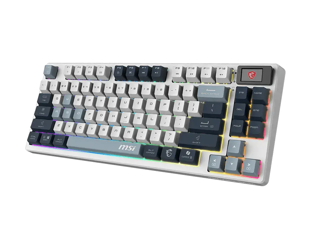 TECLADO MSI FORGE GK600 TKL SKY INALAMBRICO BLANCO MECANICO TEC/ING BLUETOOTH/USB-C RGB FORGE GK600 TKL W SKY 12M DE GARANTIA