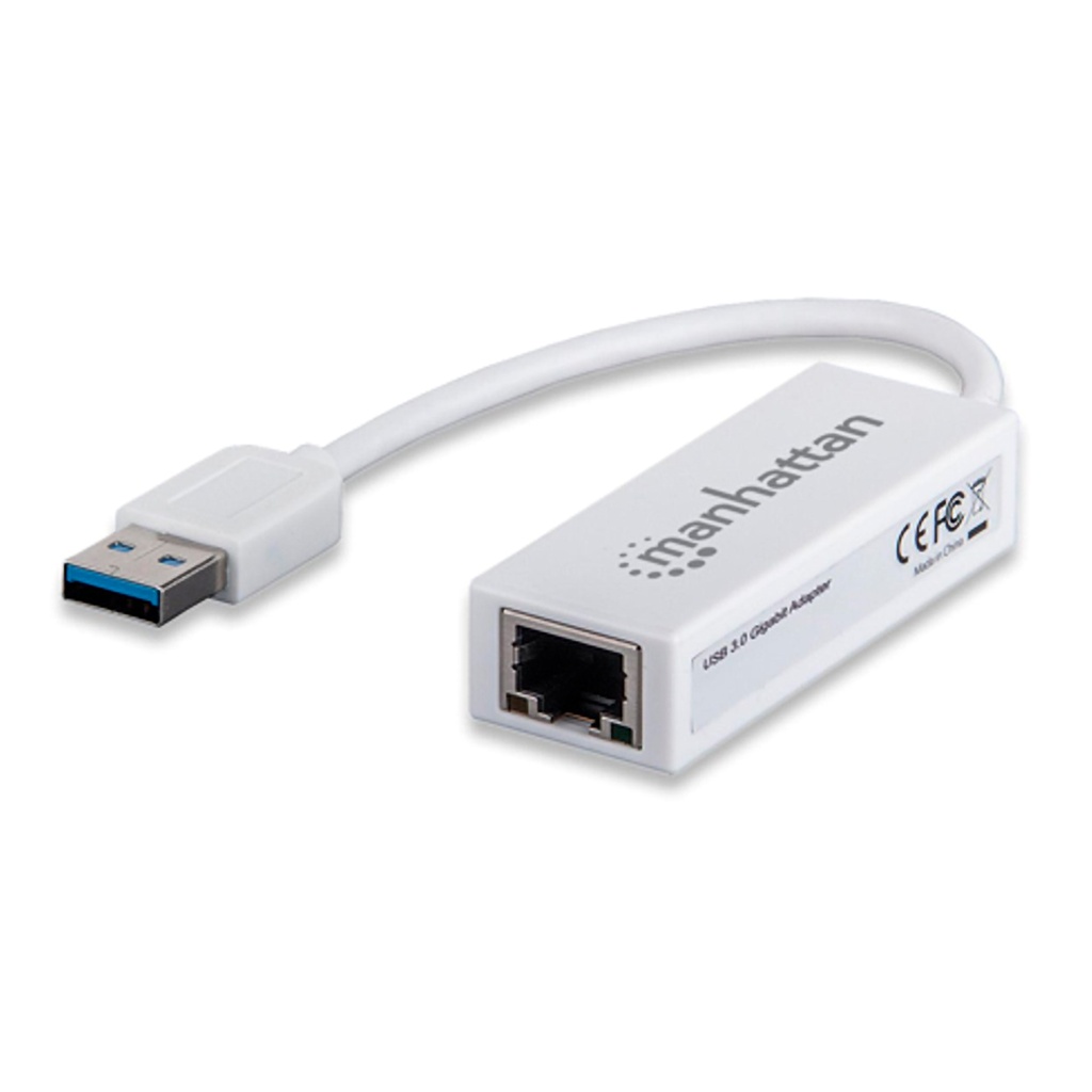 ADAPTADOR DE RED MANHATTAN USB 10/100MBS BLANCO 506731 11M DE GARANTIA