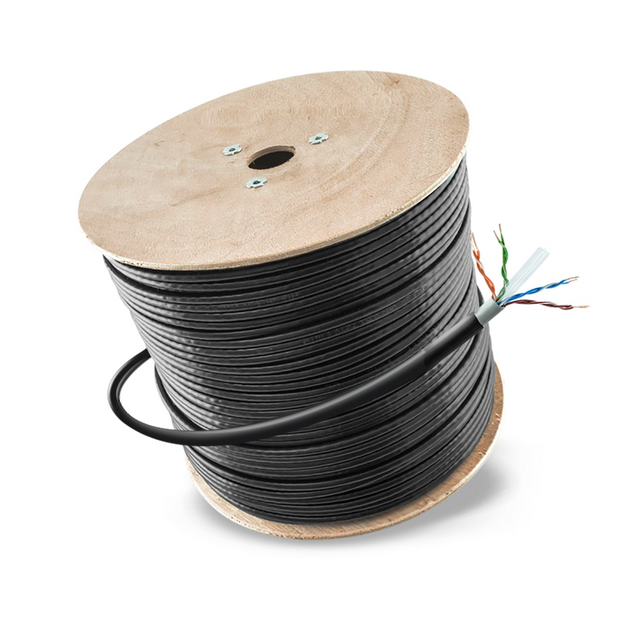 BOBINA XCASE  CAT 6 NEGRO UTP 305M EXT/2XFORRO ACCCABLE21DOFO SIN GARANTIA