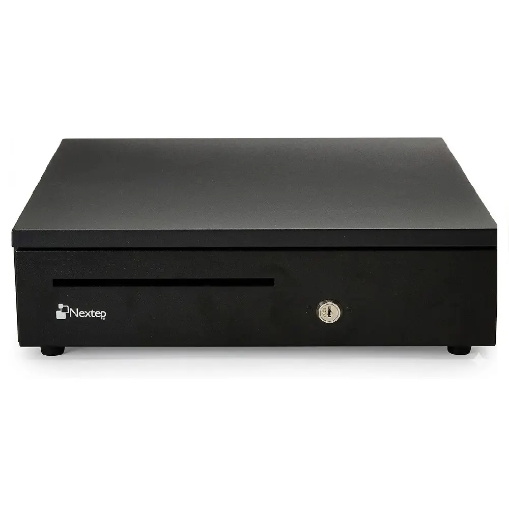 CAJON DE DINERO NEXTEP 5 BILLETES 8 MONEDAS NE-515 NEGRO METAL RJ11 GARANTIA CON EL FABRICANTE