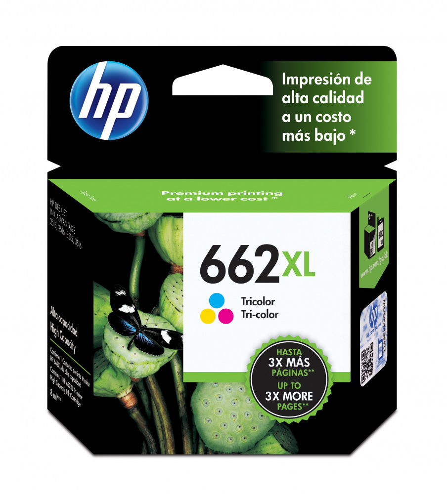 CARTUCHO HP 662XL TRICOLOR ALTO RENDIMIENTO CZ106AL SIN GARANTIA