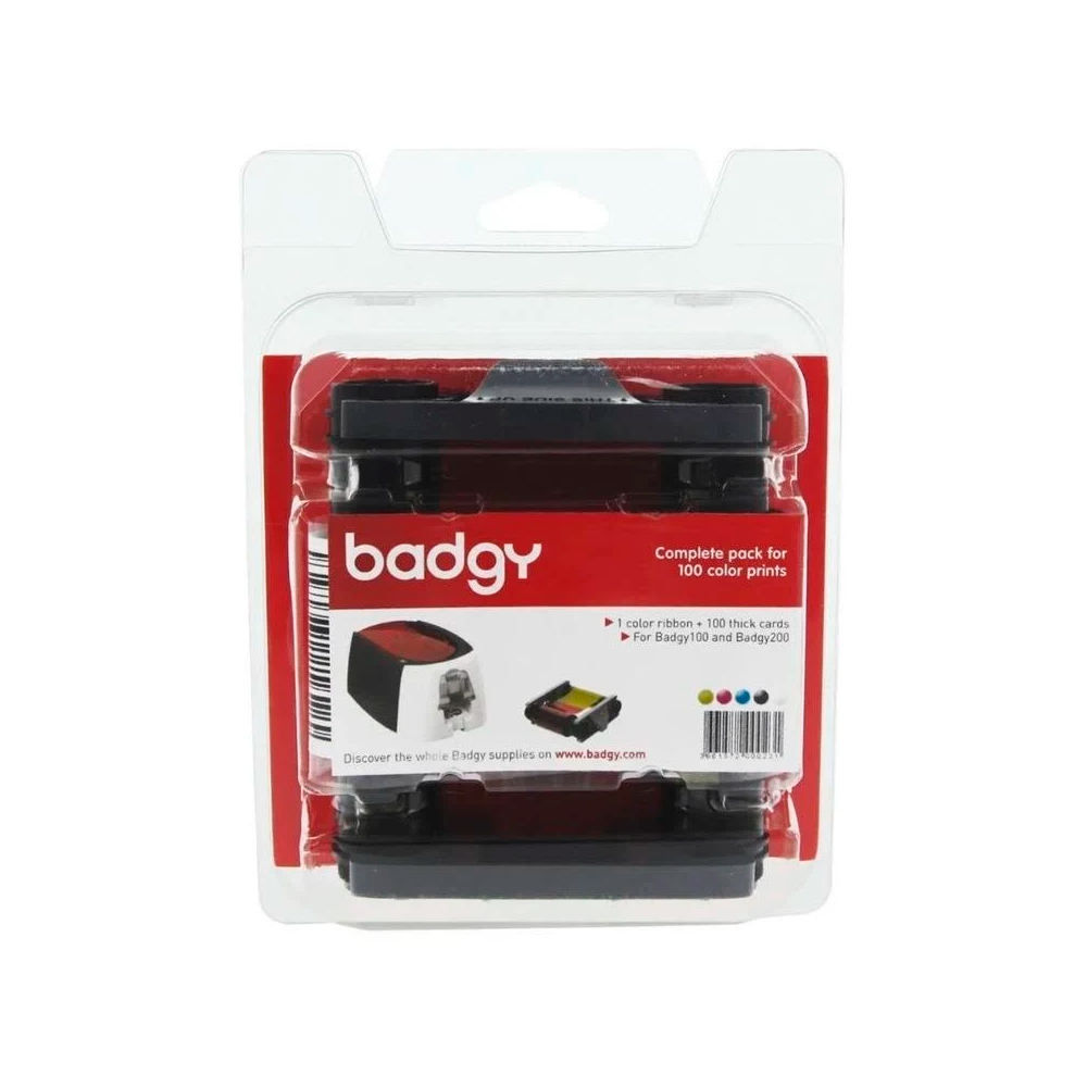 CINTA PARA IMPRESORA EVOLIS PARA BADGY 100 Y 200, CBGR0100C SIN GARANTIA