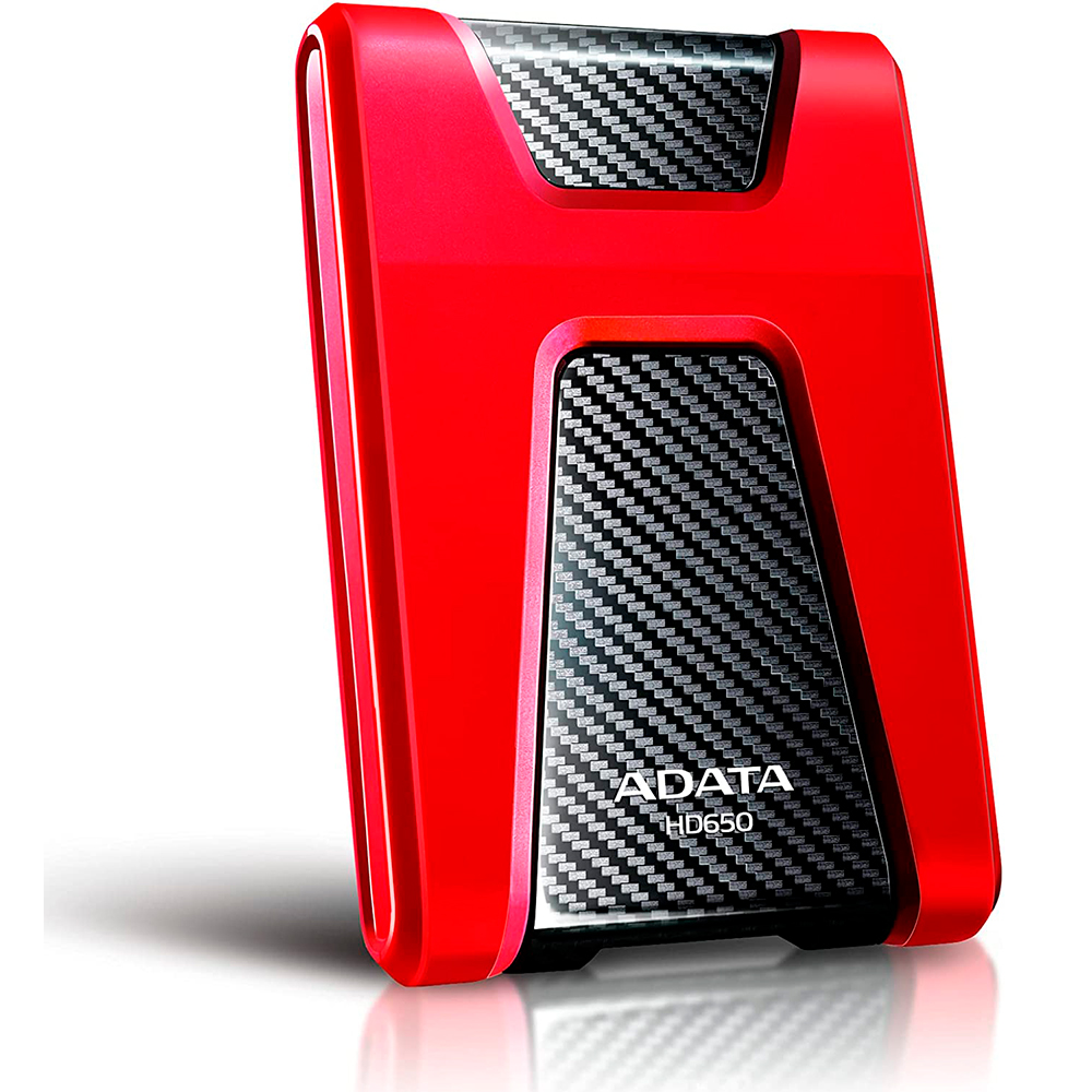 DD EXTERNO ADATA HD650 2TB ROJO AHD650-2TU31-CRD 11M DE GARANTIA