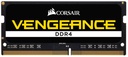 RAM CORSAIR VENGEANCE SODDR4 8GB 2400 NEGRO CMSX8GX4M1A2400C16 11M DE GARANTIA