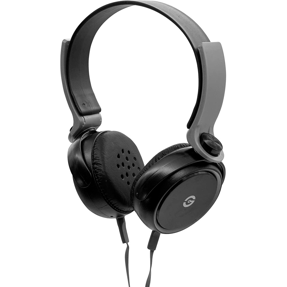 DIADEMA GETTTECH RYTHM NEGRO/GRIS 3.5MM GH-2540G 1M DE GARANTIA