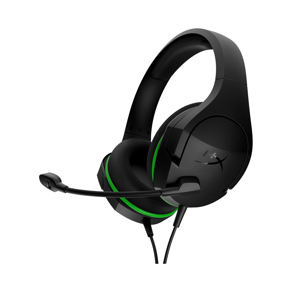 DIADEMA KINGSTON HX CLOUD STINGER CORE 7.1CH NEGRO/VERDE 3.5MM 20HZ-20KHZ/99DB MIC BIDIRECCIONAL FLEXIBLE HX-HSCSCX-BK XBOX ONE 11M DE GARANTIA