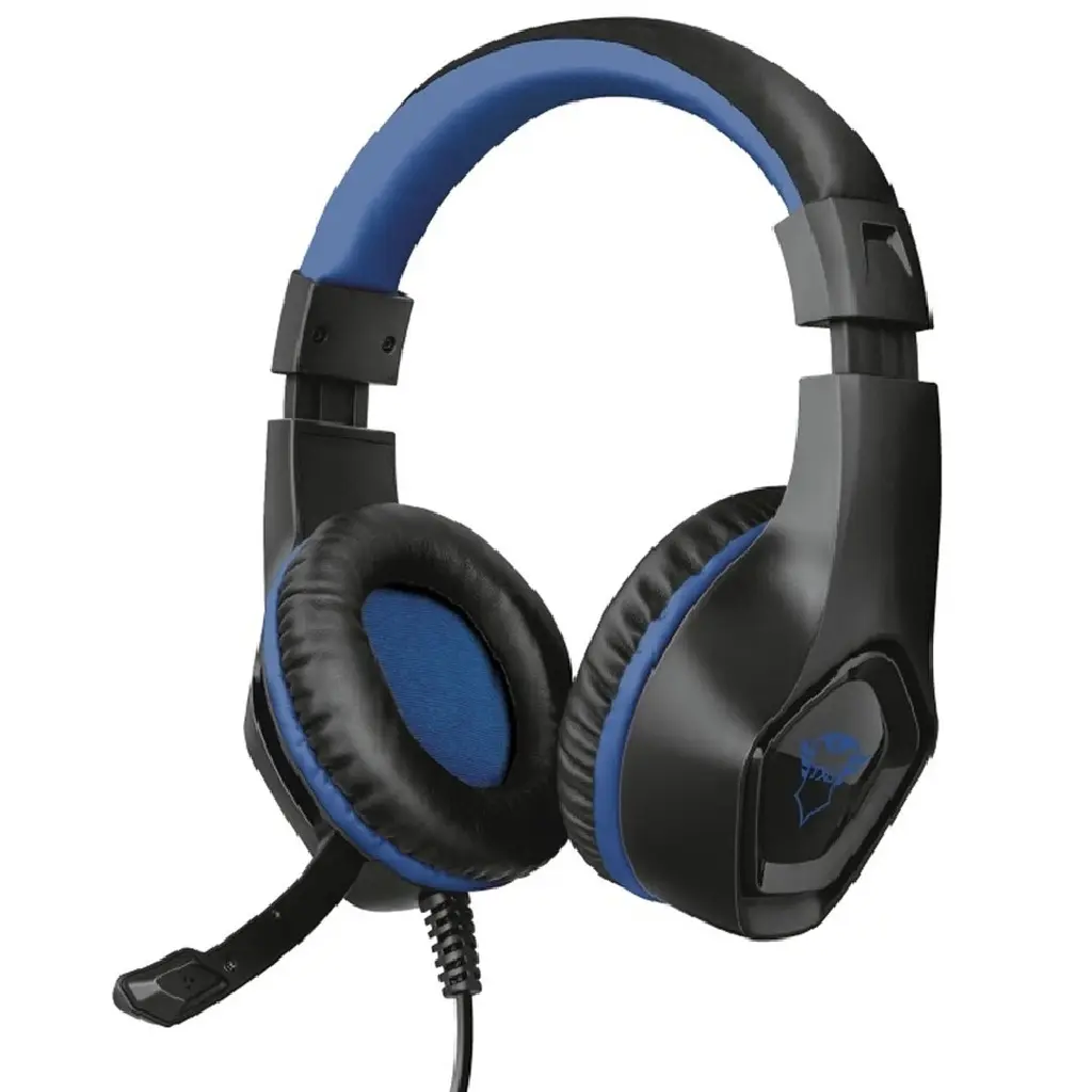 DIADEMA TRUST GAMING GXT404B RANA NEGRO/AZUL 3.5MM 23309 1M DE GARANTIA