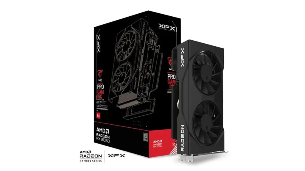 TARJETA DE VIDEO RADEON RX9050 8GB GDDR6 XFX GAMING RX-95SWFT8BE 12M DE GARANTIA