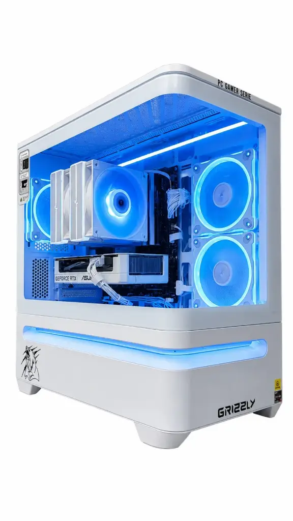 PC GAMER GRIZZLY AMD RYZEN 7 5800XT 4.8GHZ RTX5060 SSD 1TB 32GB WIFI BT PG-AMD104 12M DE GARANTIA