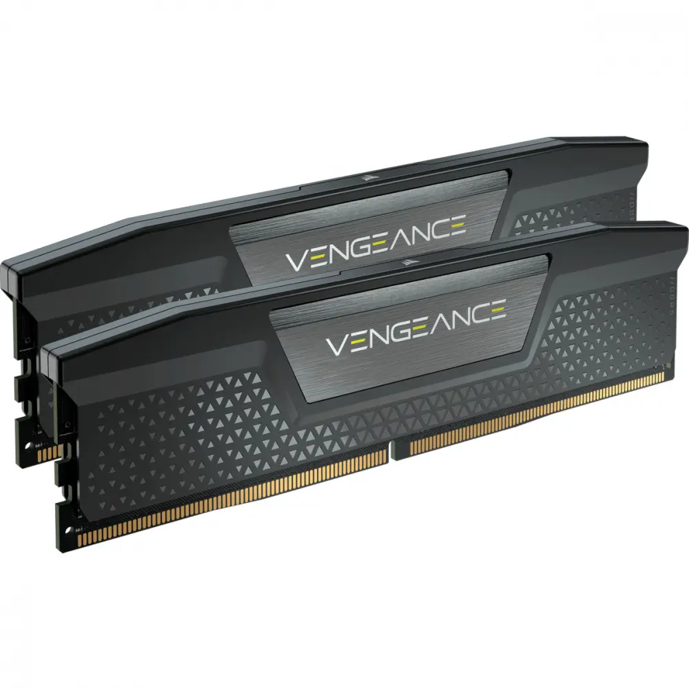 RAM CORSAIR VENGEANCE 64GB 2X32 DDR5 5200 NEGRO CMK64GX5M2B5200C40 12M DE GARANTIA