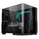 GABINETE BALAM RUSH TANK EXPERT CURVE 6800 NEGRO ATX 3VENT ARGB CRISTAL S/FUENTE BR-941570 12M DE GARANTIA