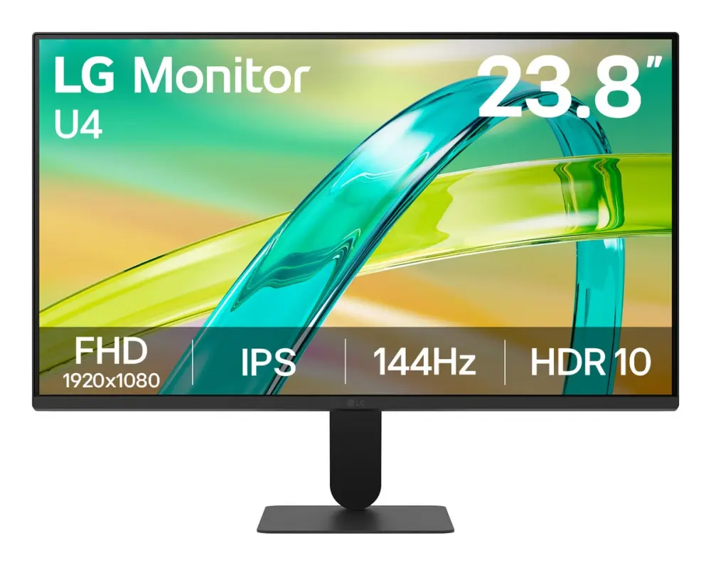 MONITOR 24 LG 24U411B-B 1MS 144HZ FULL HD IPS FREESYNC VGA HDMI GARANTIA CON FABRICANTE