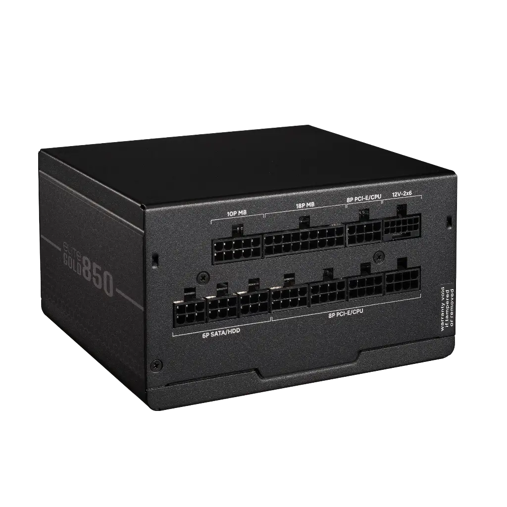 FUENTE COOLER MASTER ELITE GOLS 80 PLUS GOLD MODULAR ATX MPX-8505-AFAG-BUS 12M DE GARANTIA