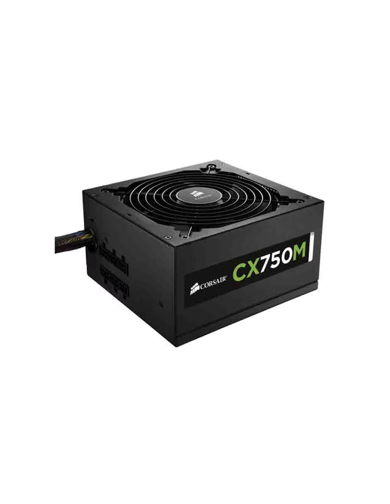 FUENTE CORSAIR CX750M 750W BRONZE REF SEMIMOD CP-9020061-NA/RF 3M DE GARANTIA